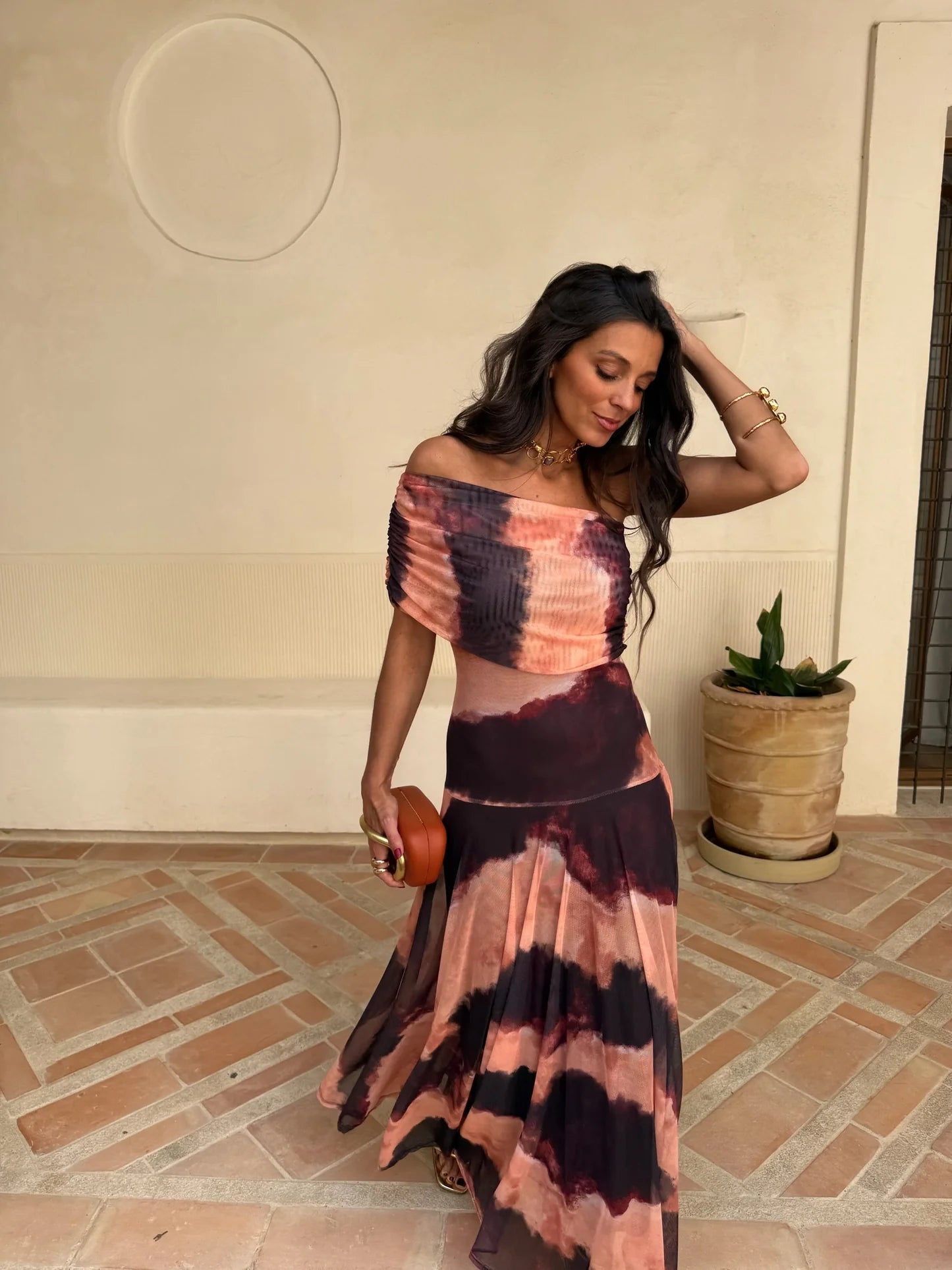Elena Maxi Dress - Oferta Nova