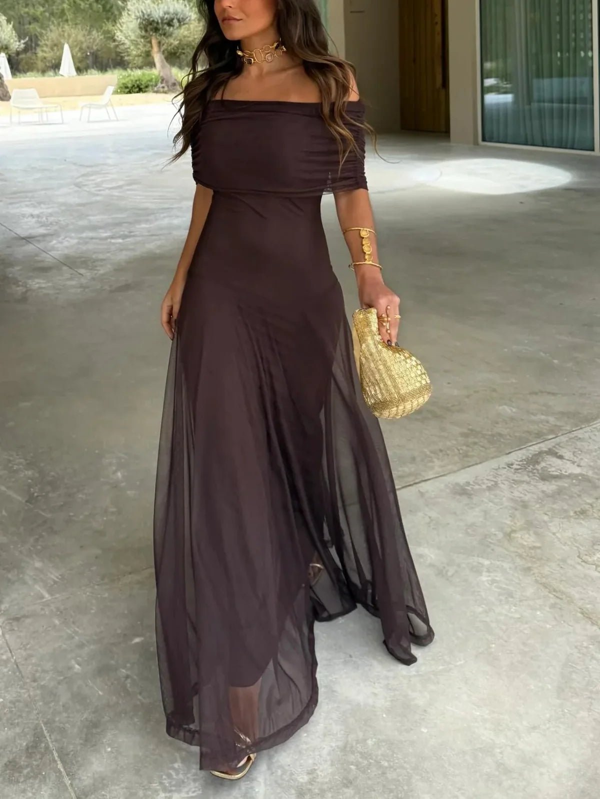 Elena Maxi Dress - Oferta Nova