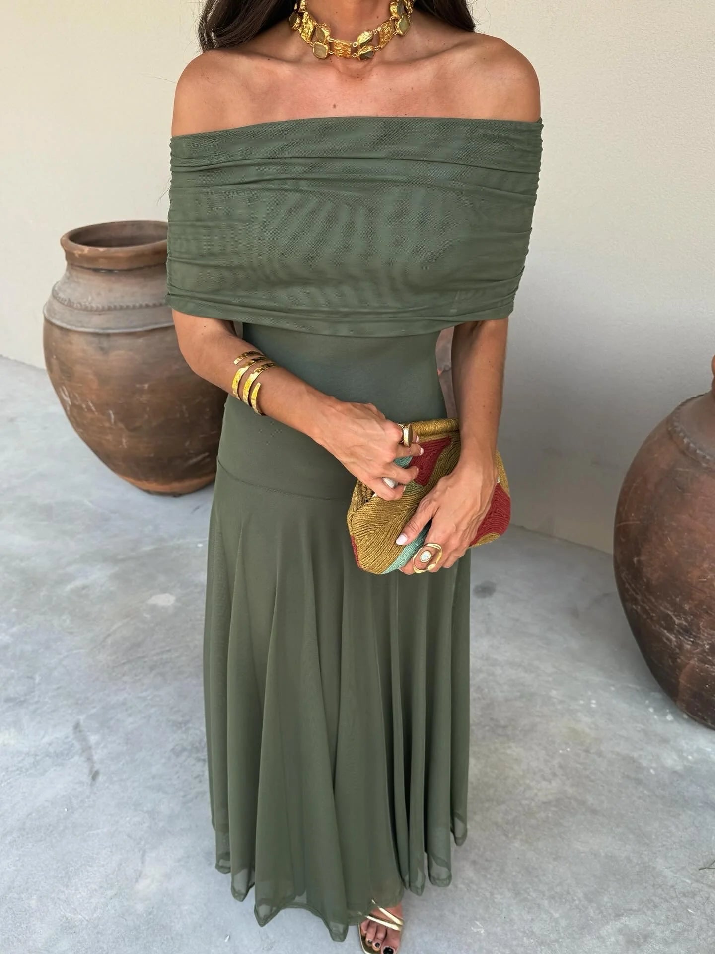 Elena Maxi Dress - Oferta Nova